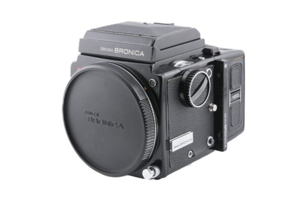 Zenza Bronica ETR + 120 Film Back + Waist Level Finder